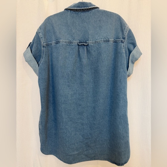 Sezane Ana Denim Dress Size L - Picture 12 of 12